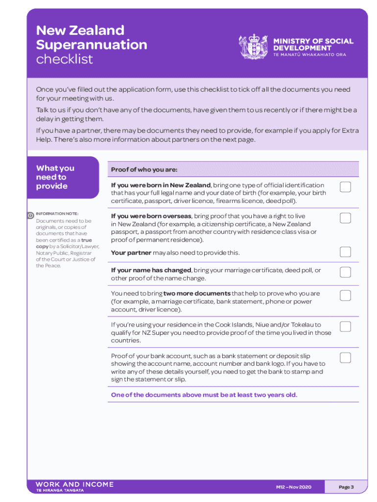  Nz Superannuation Application Online Fill Out and Sign 2020-2024