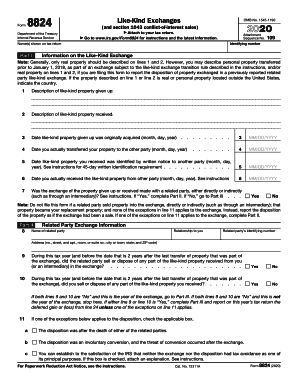Form 8824 - Fill Out and Sign Printable PDF Template | signNow