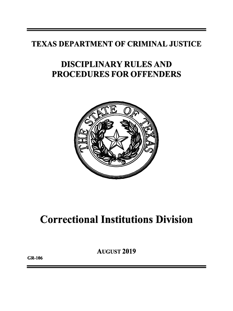 Get and Sign Texas Department of Criminal Justice Office of Justice 2019-2022 Form