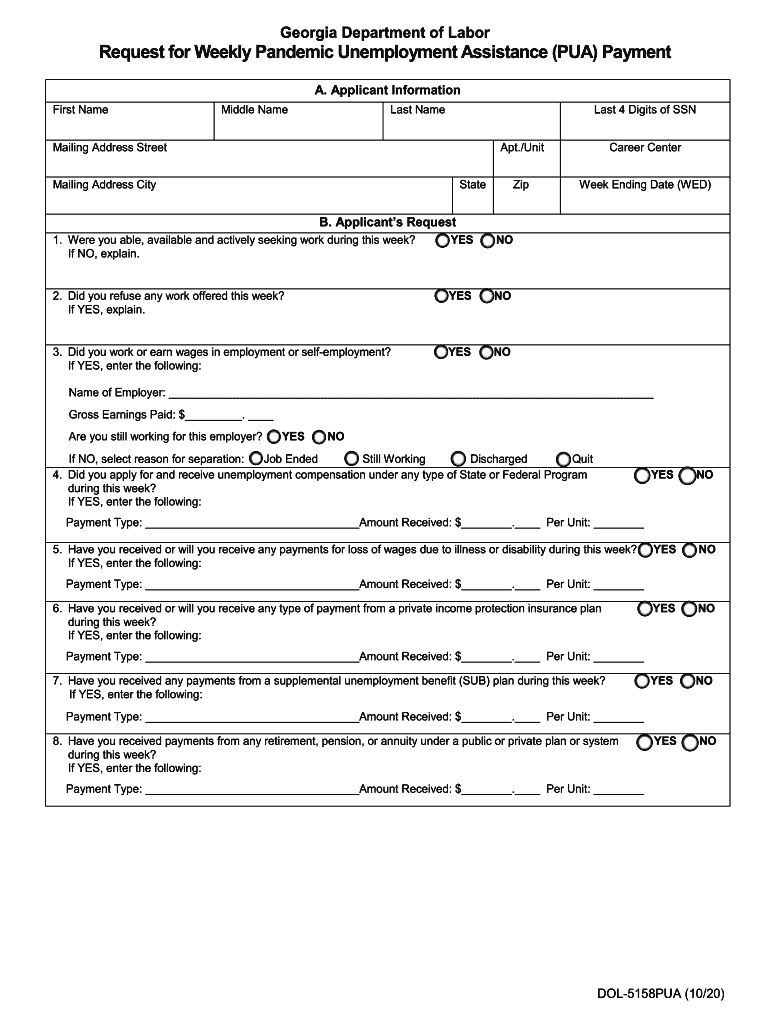 Dol 5158pua  Form