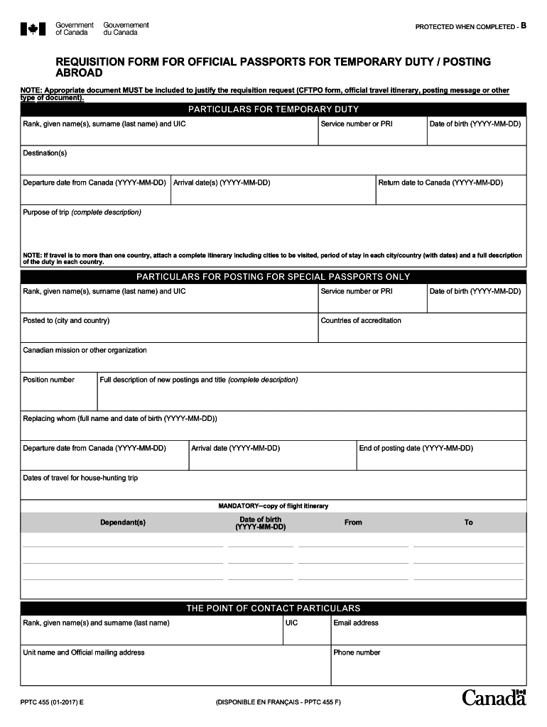  PDF Adult General Passport Application Form PPTC 140 2017