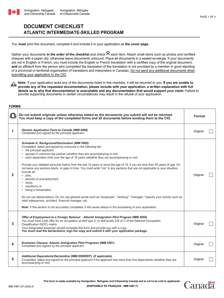  ATLANTIC INTERMEDIATE SKILLED PROGRAM 2020-2024