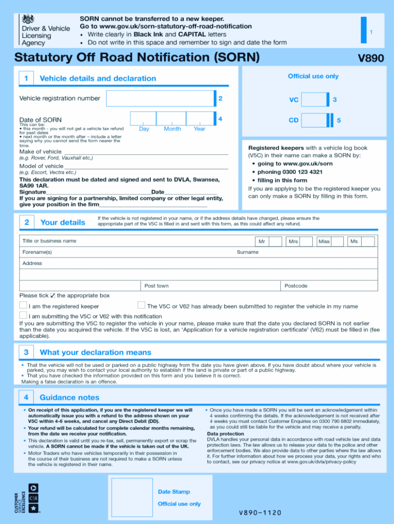 V890 Form