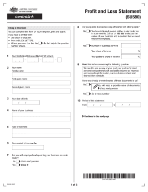 centrelink profit pdffiller signnow fillable