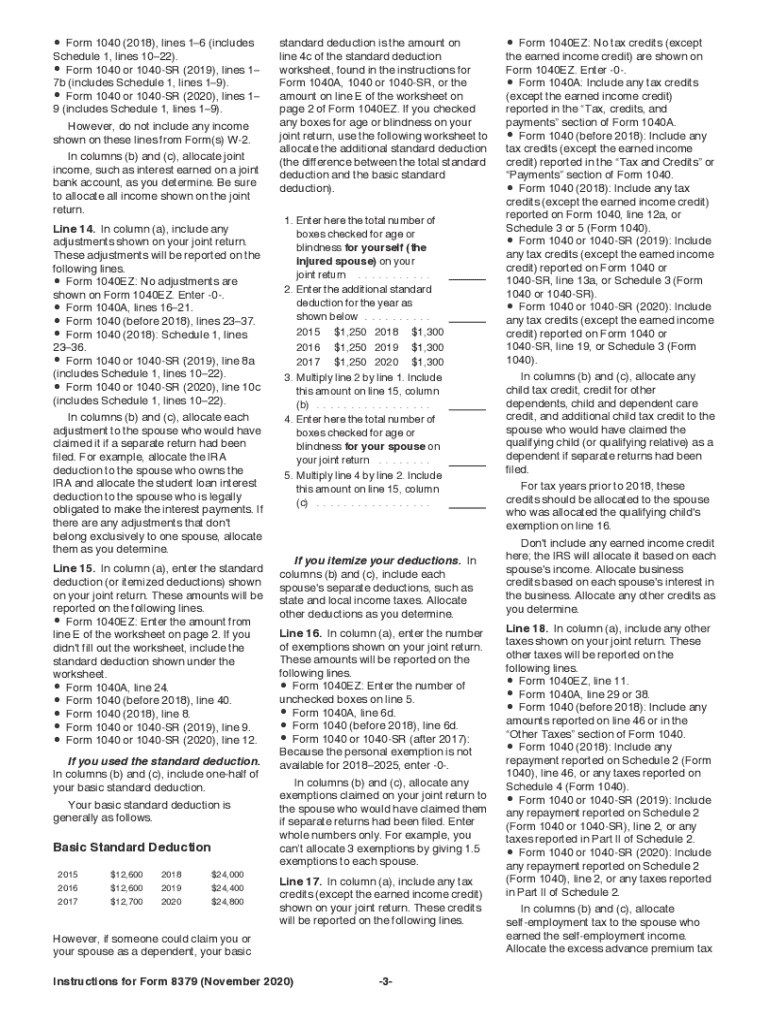  About Form 8379, Injured Spouse AllocationInternal 2020