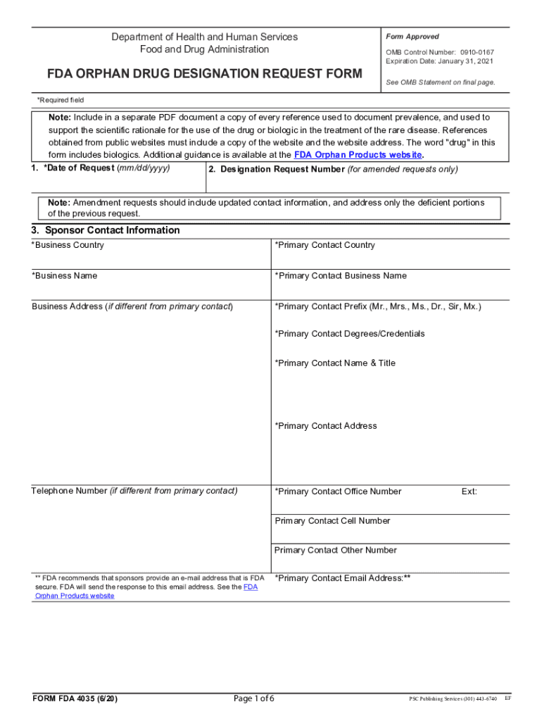 Fda Form 4035