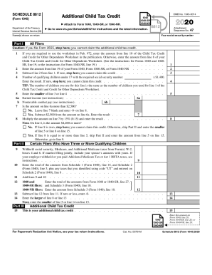Irs 2022 Schedule A Instructions Irs Child Tax Credit - Fill Out And Sign Printable Pdf Template | Signnow