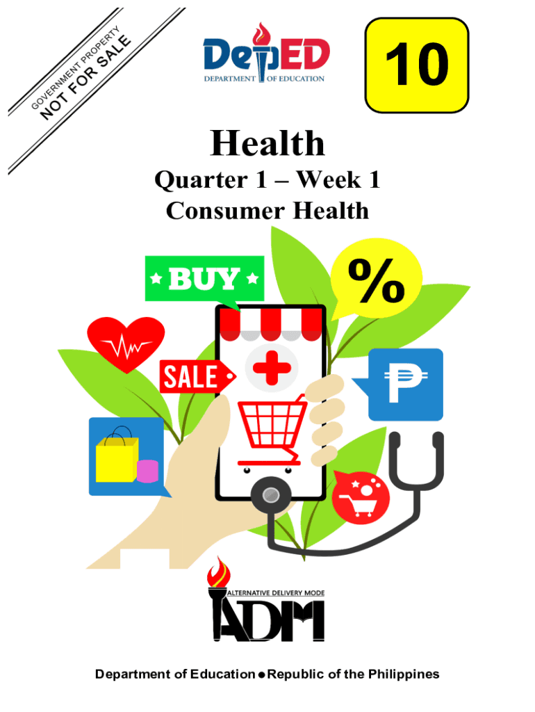 Grade 10 Health Module 1st Quarter  Form