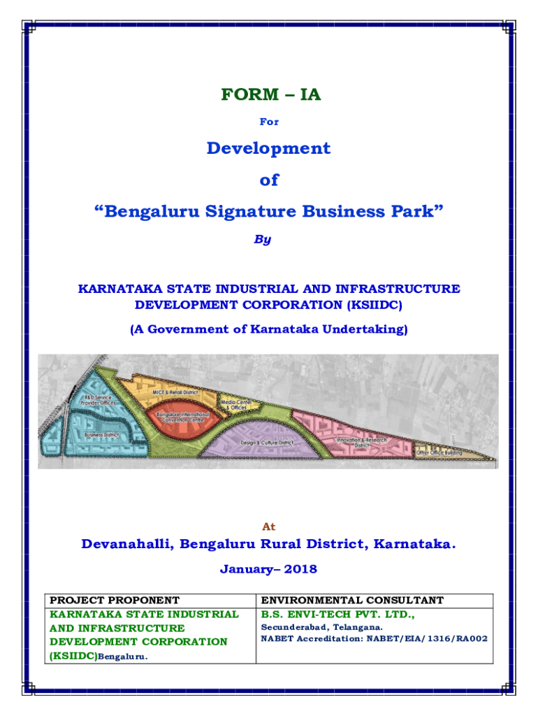 Bangalore Signature Business Park  Form