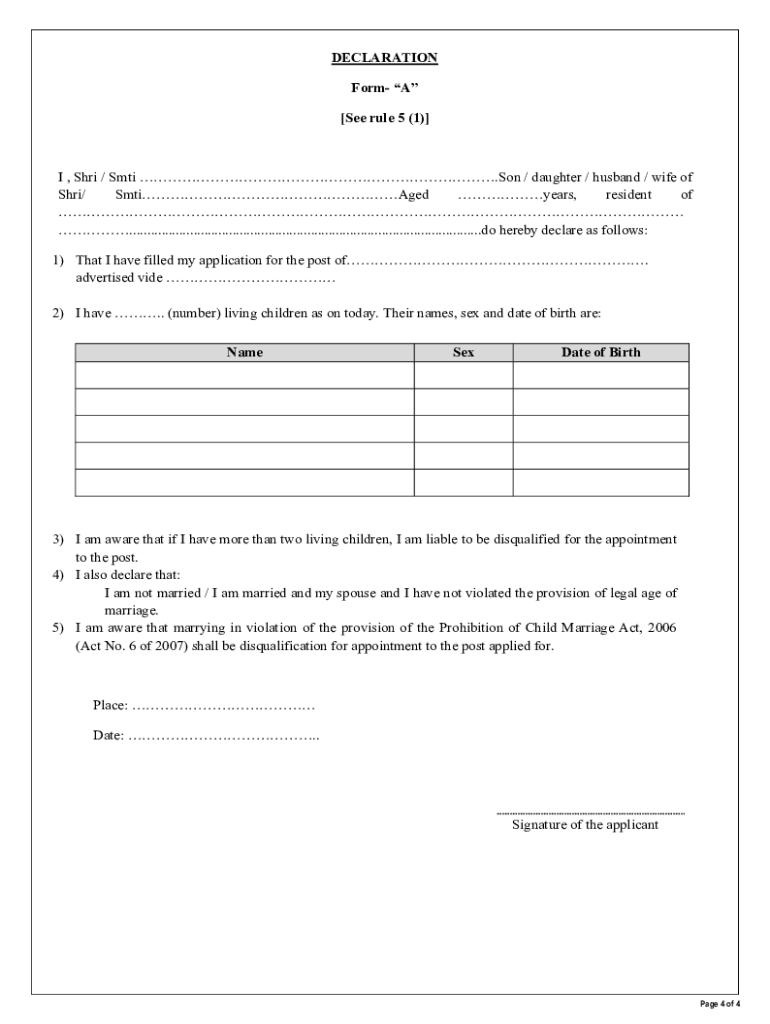 Revised Form 5 10 Joint Declaration Form PDF