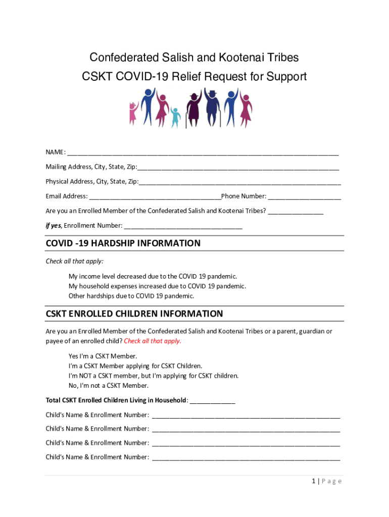 Cskt Covid Relief  Form