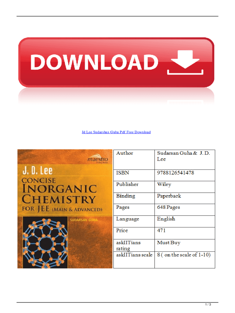 Jd Lee Sudarshan Guha 5th Edition PDF  Form