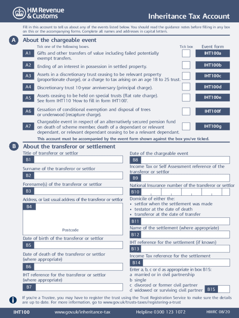  Iht100ws Form 2020-2024