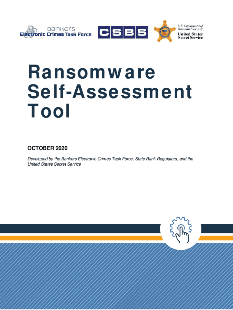Ransomware Self Assessment Tool  Form