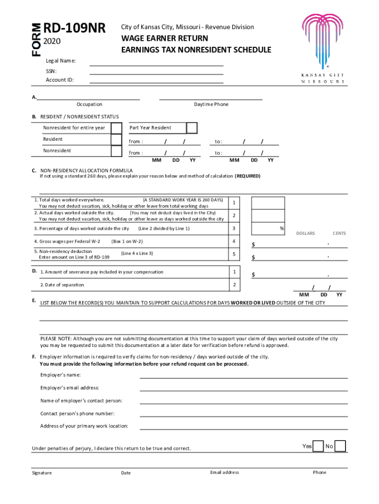  City Tax FormsKCMO Gov City of Kansas City, MO 2020