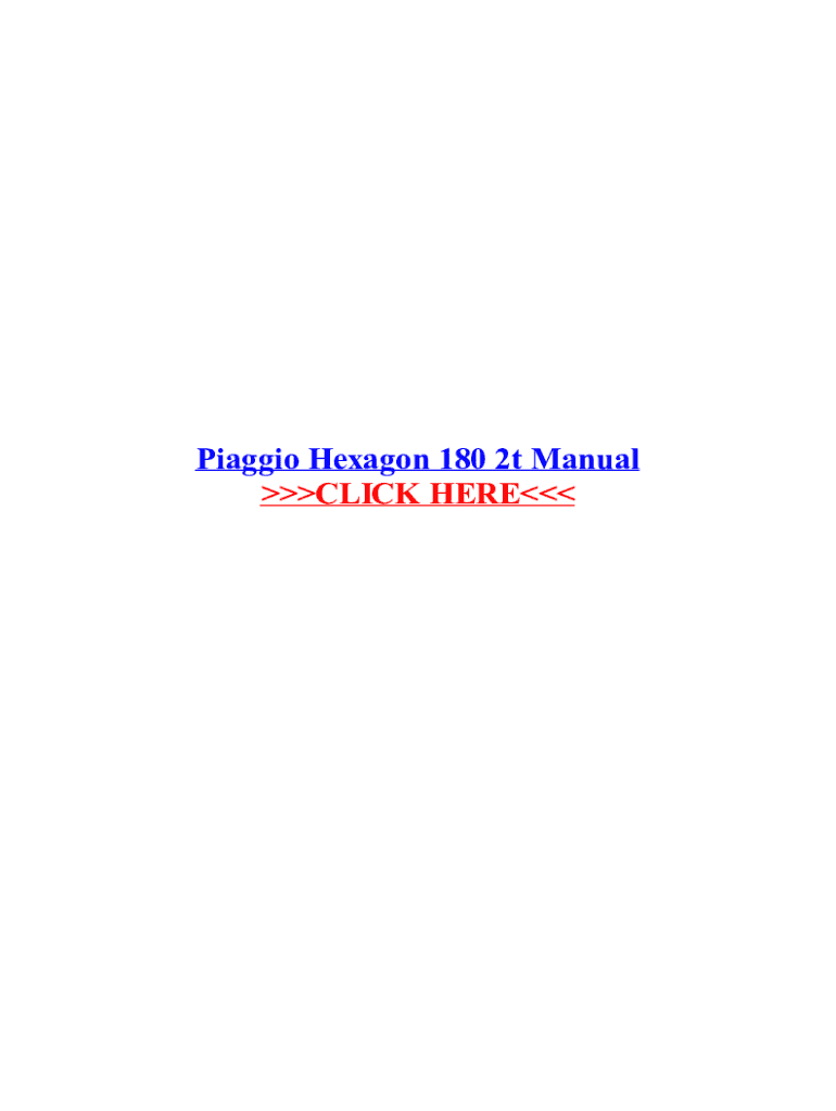 Piaggio Hexagon 125 Reparaturanleitung Download  Form