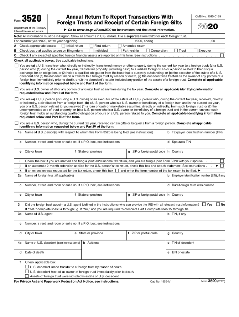  for Calendar Year , or Tax Year Beginning 2020