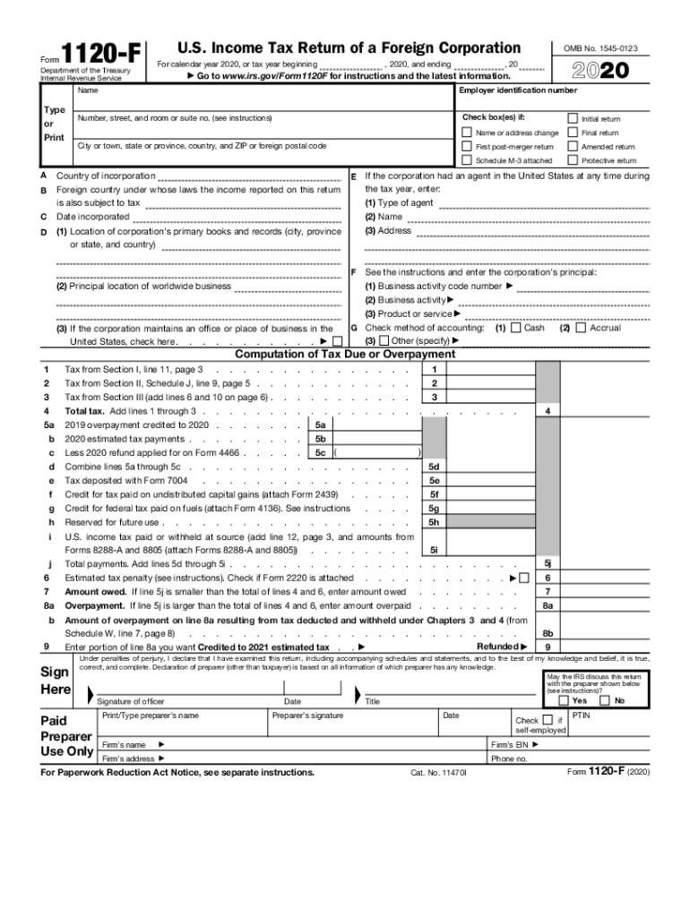  Certification of U S Tax Residency Internal Revenue Service 2020