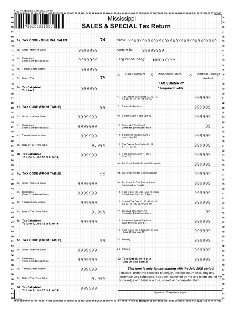  Form 72 010 20 3 1 000 Rev 2020-2024