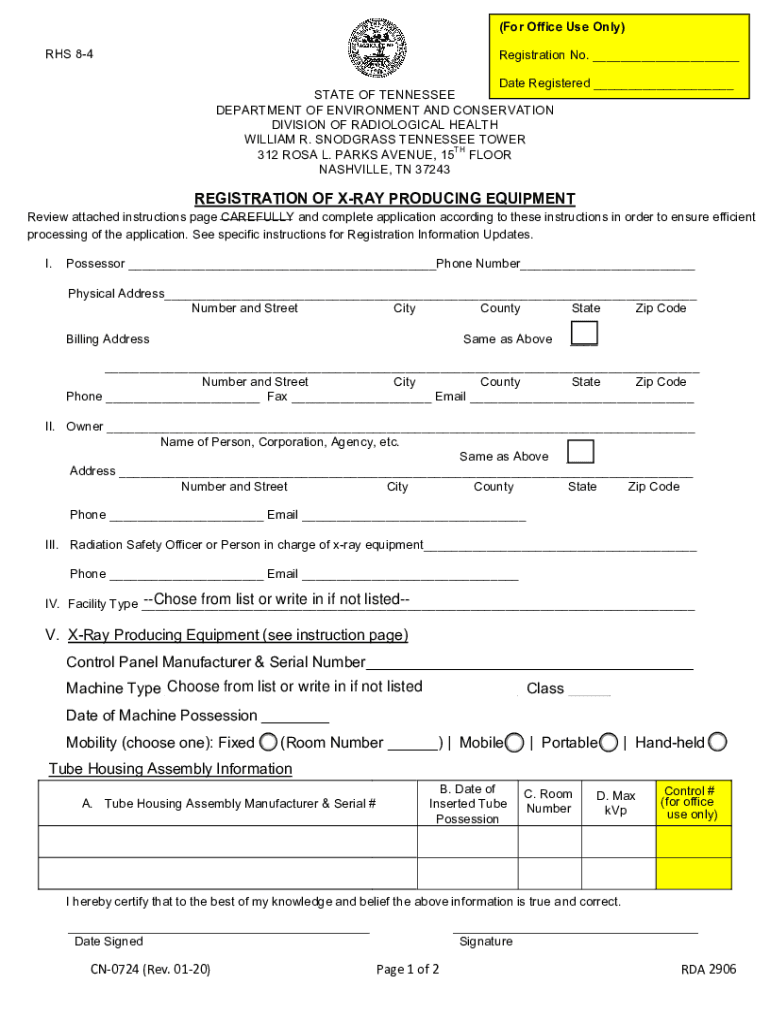 Authorization for Routine Health Services for Tennessee  Form