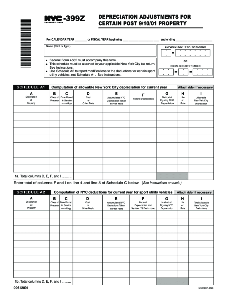  This Schedule Must Be Attached to Your Applicable New York City Tax Return 2020