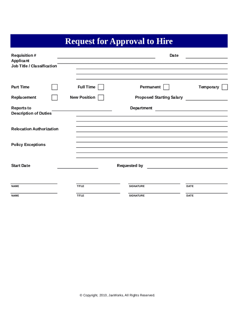 Request Form Template