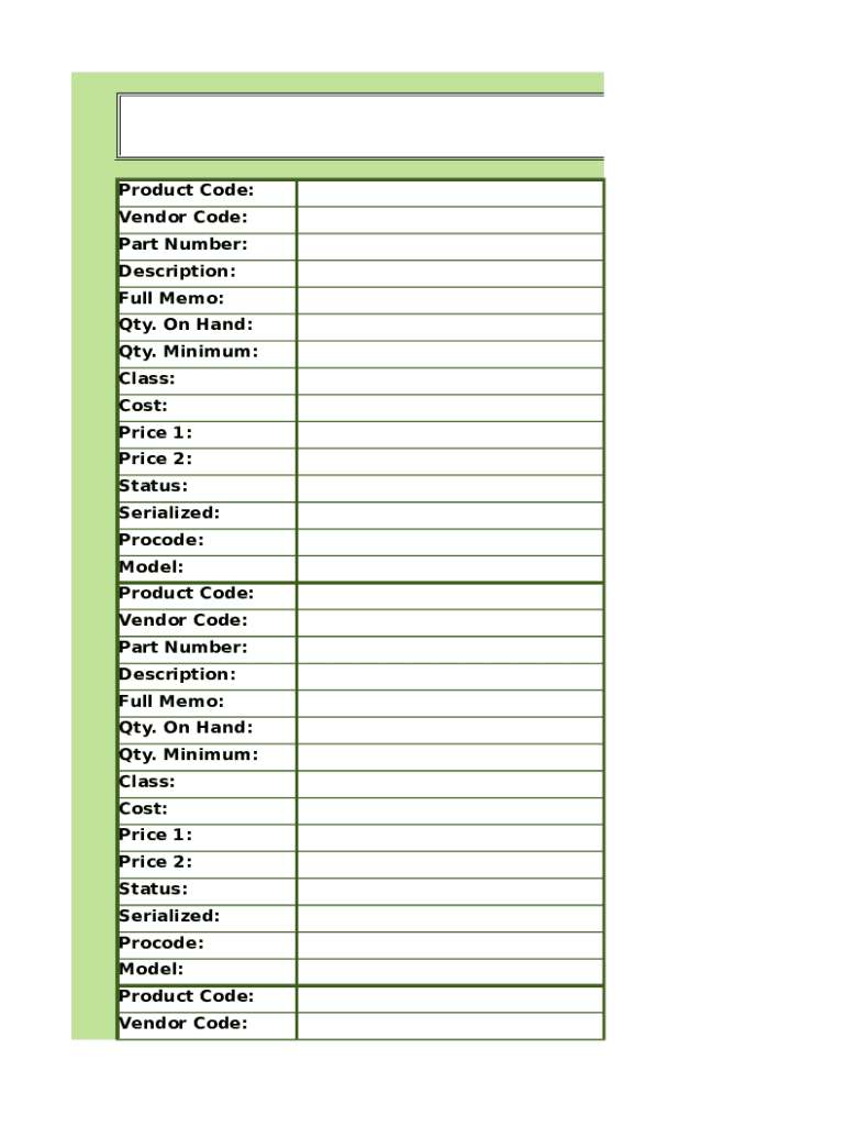 Medical Sheet Printable  Form