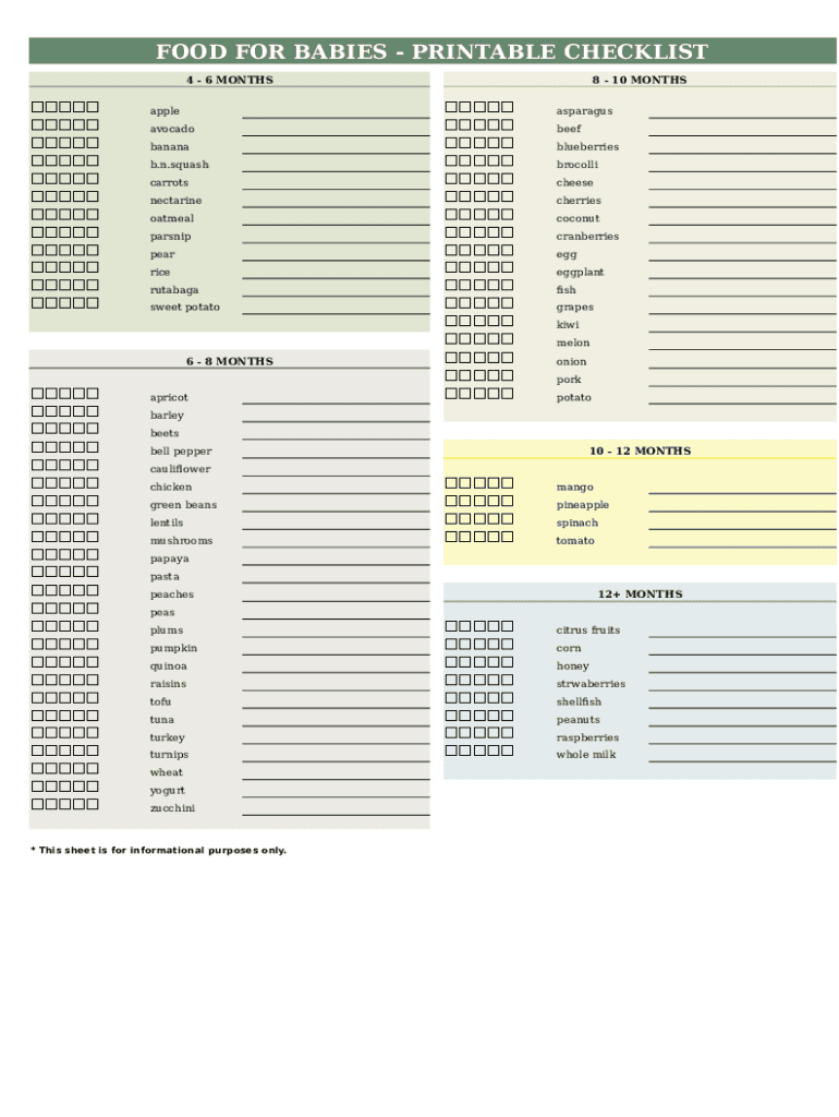 Babies Templates Editable Form