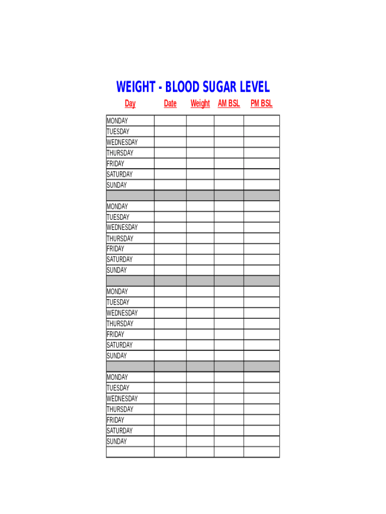 Gym Workout Sheet  Form