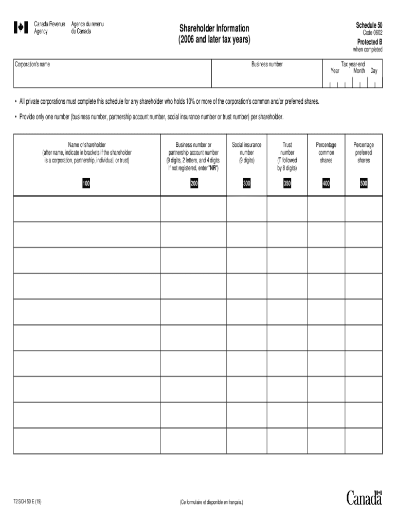  Schedule 50 Fill Out and Sign Printable PDF Template 2019-2024