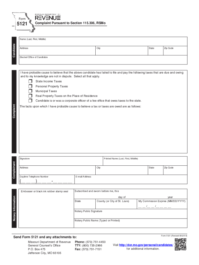  Compliant Pursuant to Section 115 342, RSMo 2015-2024