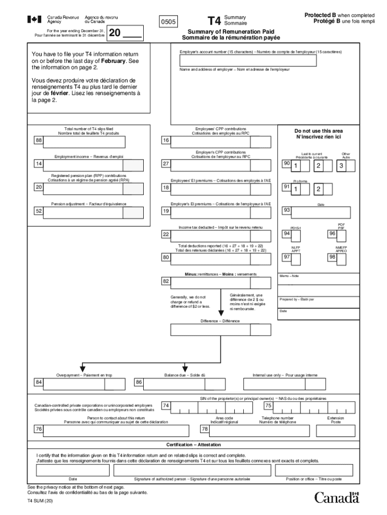  You Have to File Your T4 Information Return 2020-2024