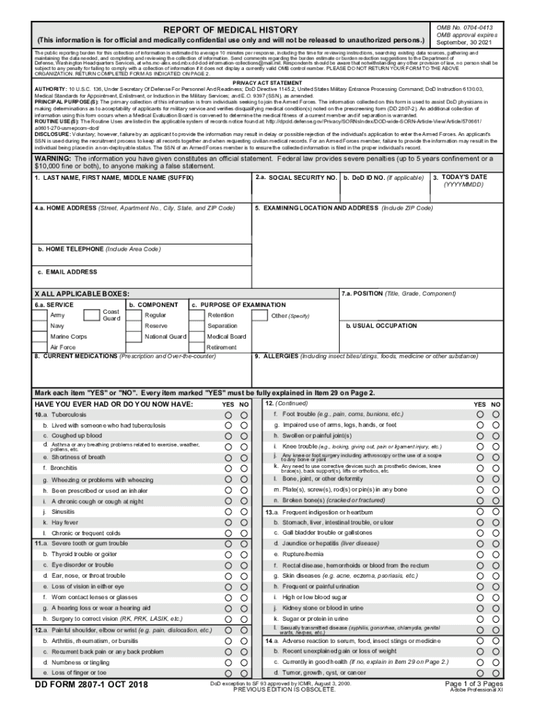 Dd Form 2807 1