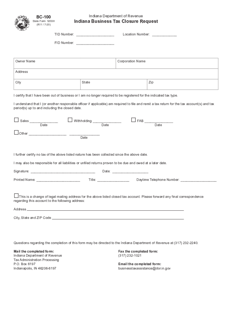  DOR Business Tax Forms in Gov 2020