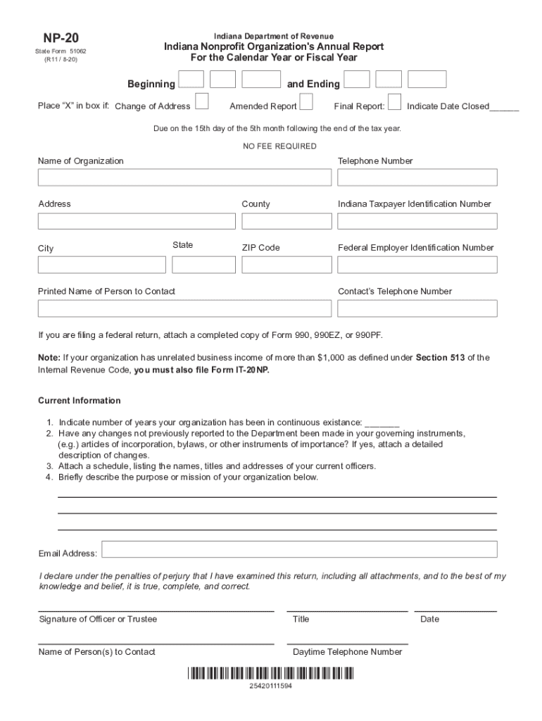  DOR Nonprofit Tax Forms in Gov 2020