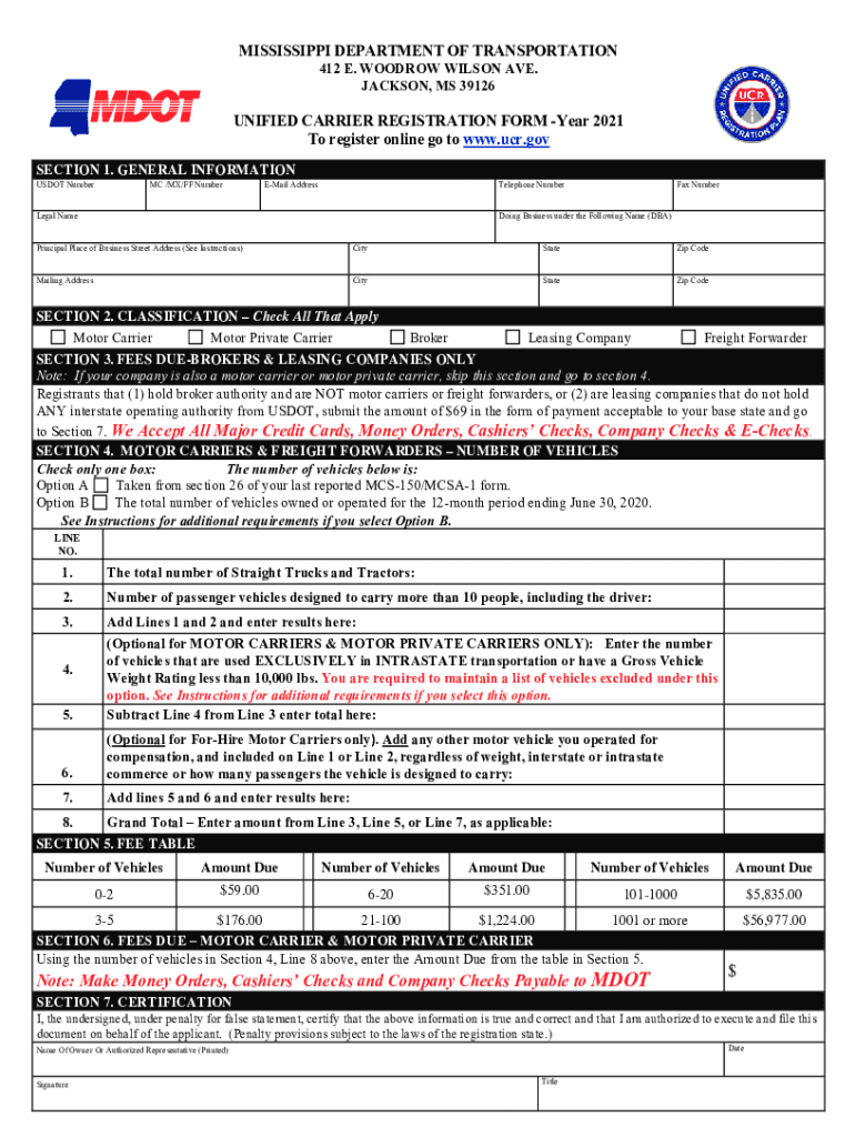 MDOT Careers Mississippi Department of Transportation  Form