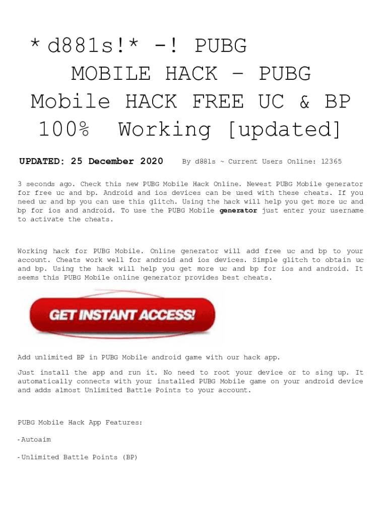 Pubg Uc Hack 100 Working  Form