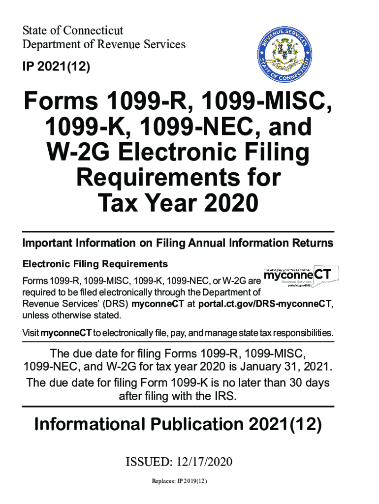 Get and Sign Secure Electronic Filing of W 2 and 1099 Forms Connecticut 2020-2022