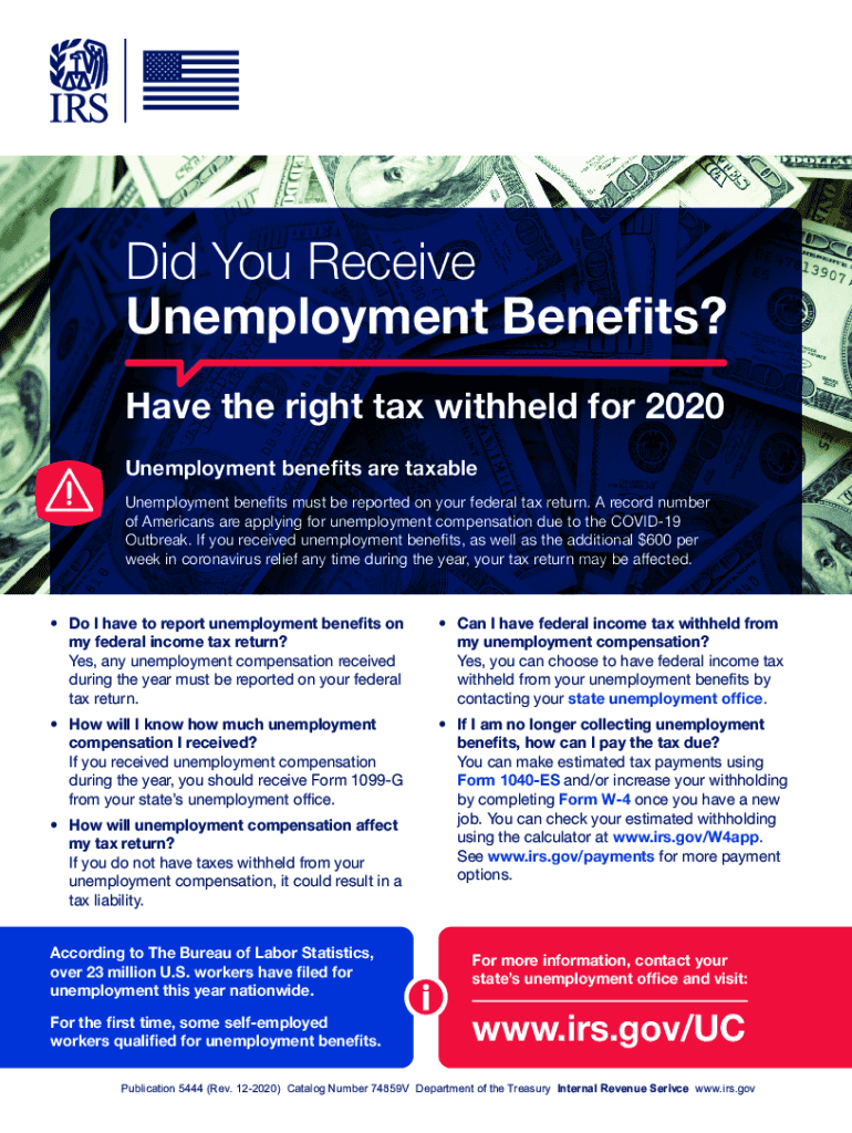 Irs Publication Unemployment  Form