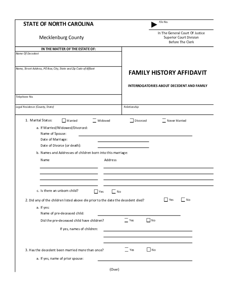 North Carolina Assignment of Title Form