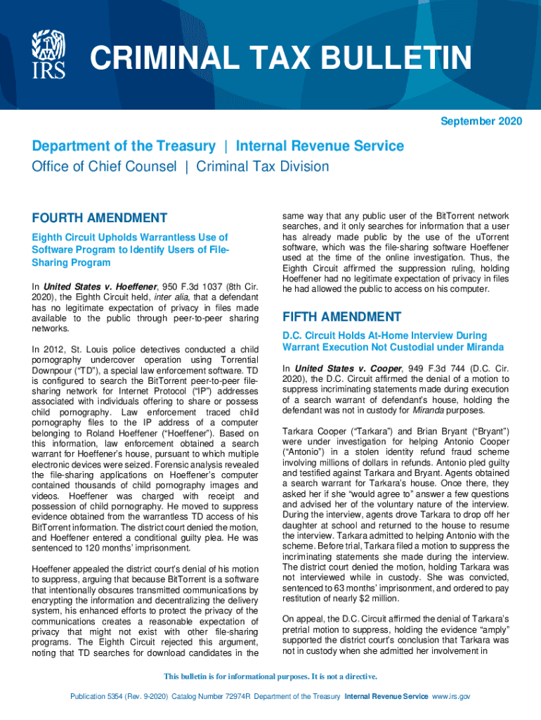  Publication 5354 Rev 9 Internal Revenue Service 2020