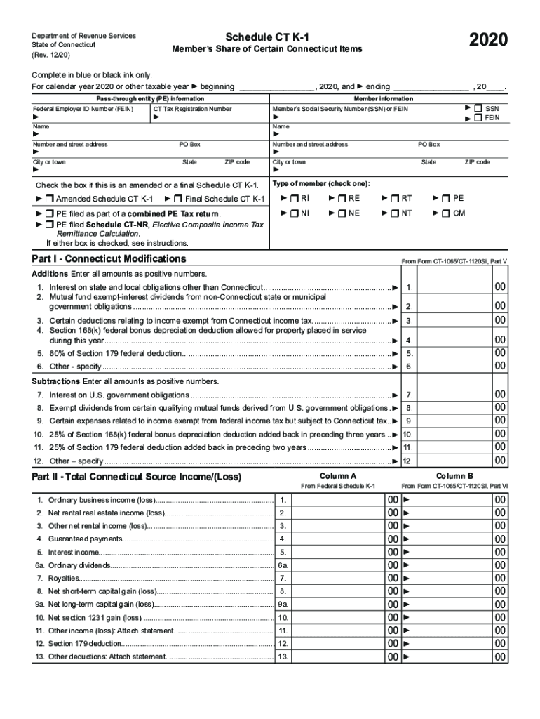  Individual Income Tax Forms CT GOV Connecticut's 2020