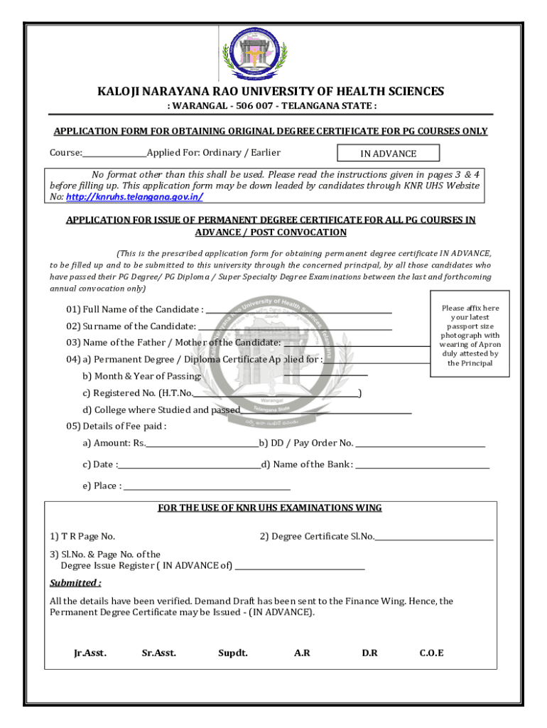 Knruhs Od Application Form