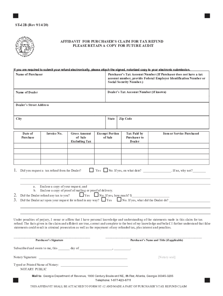 ST 12B Rev 91420  Form