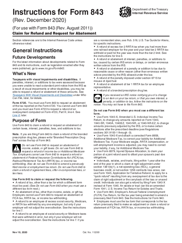 Printable Irs Form 843