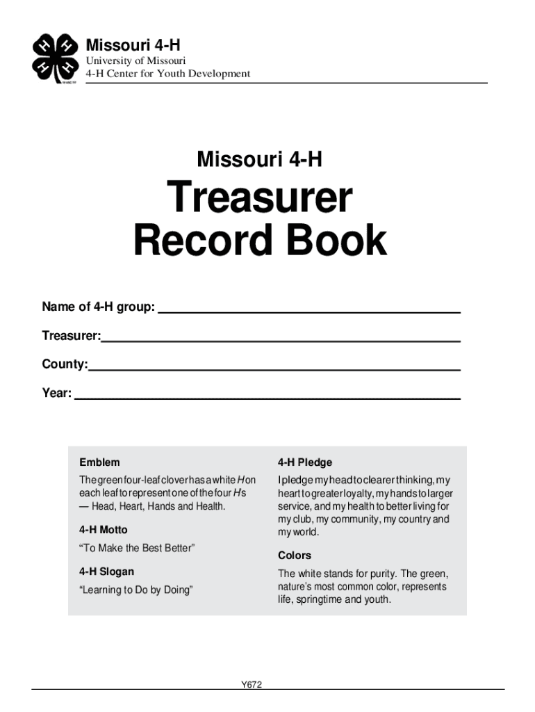  University of Missouri Y672 Form 2020-2024