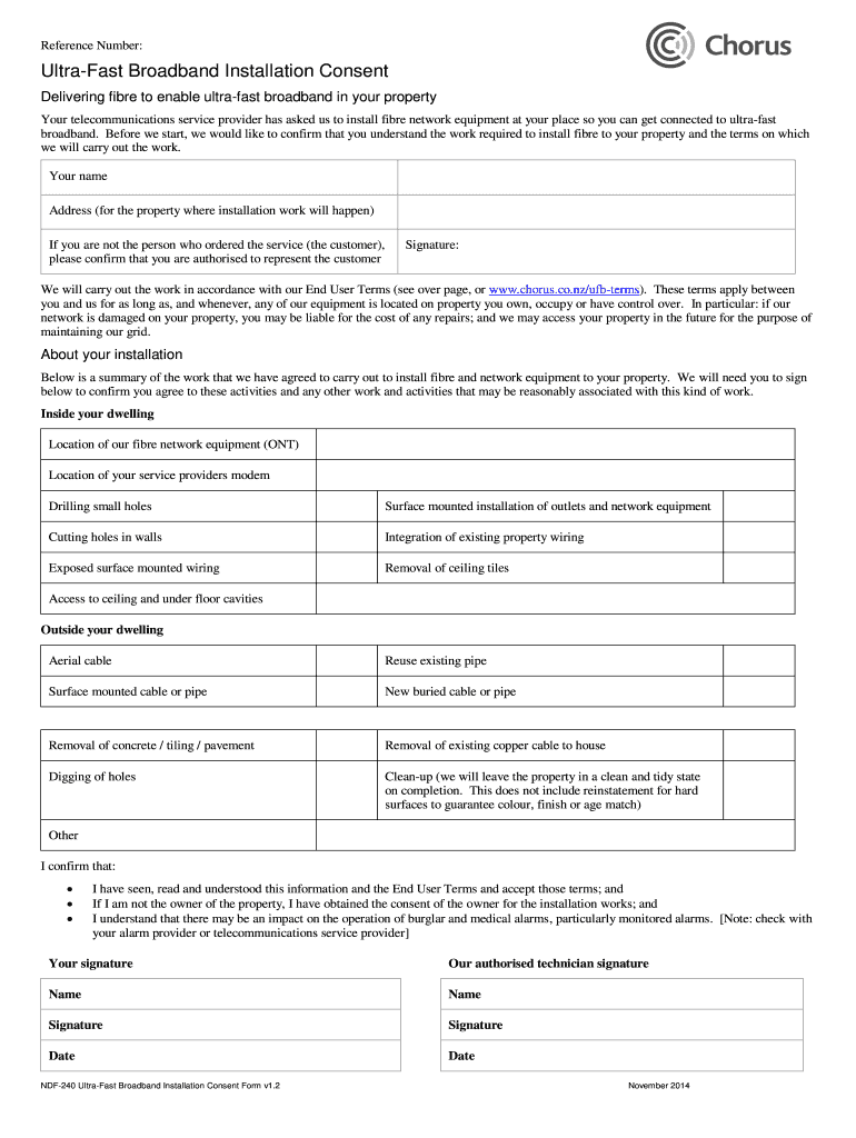 Get and Sign Chorus Consent Form PDF