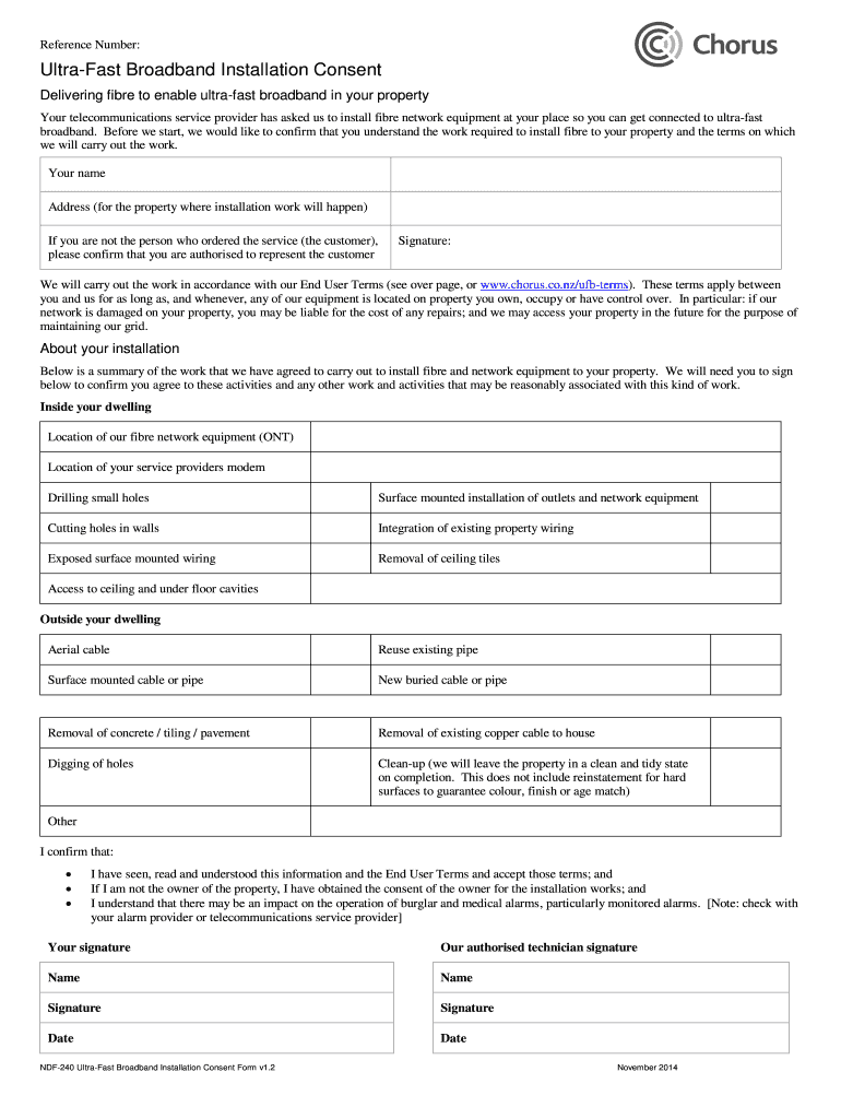 Chorus Consent Form PDF