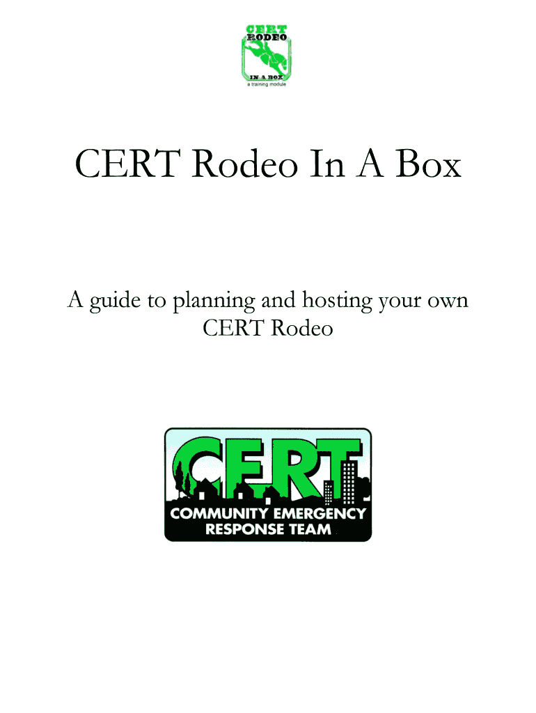 CERT Rodeo in a Box Prepare Metro KC  Form