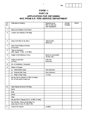 FORM I PART C6 APPLICATION for OBTAINING NOC from Aponline Gov